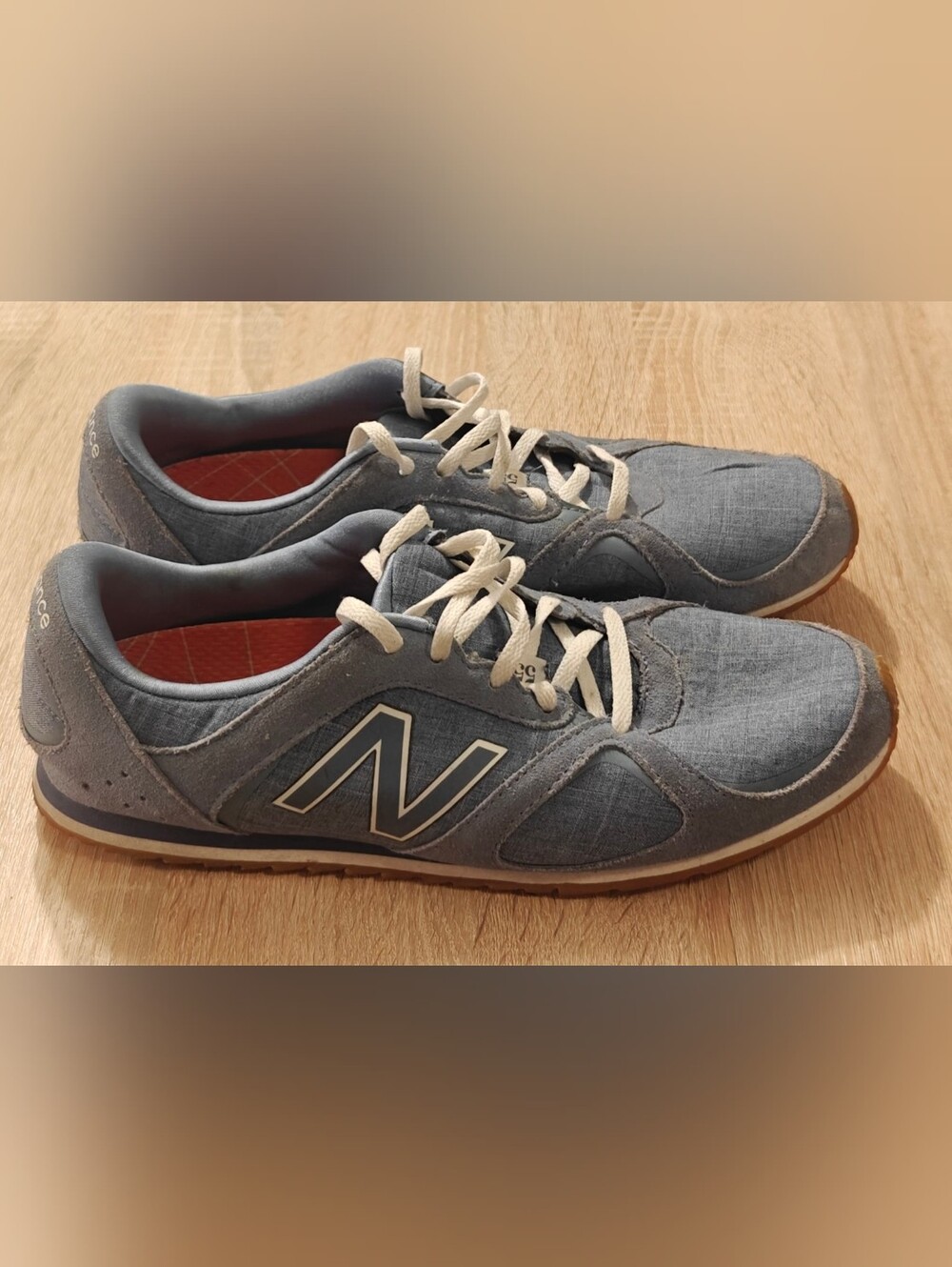 New Balance 555 Gray Blue Suede Running Shoes Women’s Size 12